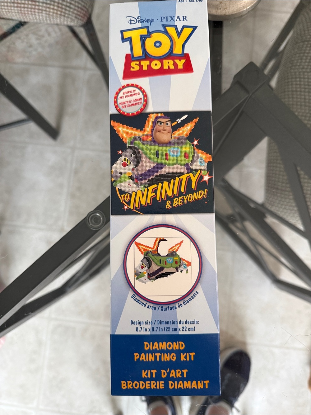 Disney Toy Story Buzz Lightyear Diamond Painting Kit - Green, Purple, Orange